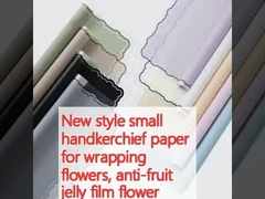 Nouveau style petit papier de mouchoir pour emballer les fleurs, papier d'emballage de fleurs à base de film anti-gelée de fruits, papier d'emballage de fleurs de bouquet de fraises