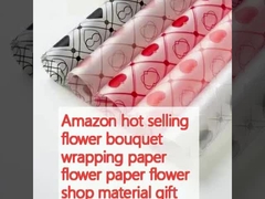 Amazon vente chaude bouquet de fleurs papier d'emballage papier de fleur papier de fleur magasin de matériel cadeau cadeau fleur art fleur magasin