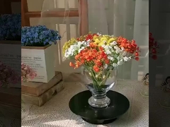 Mini ciel étoilé écrit à la main, couleurs printanières, étoiles étoilées, fleurs simulées, fleurs fausses, Artificia