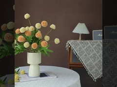 Simulation 5 boule de pissenlit printanière chrysanthème fleurs fausses décoration de maison mariage accessoires décoration