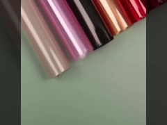 Film gelé couleur imperméable à l'eau, papier d'emballage à base de fleurs, cellophane semi-transparent, papier cristallin