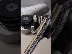 Ruban multicolore coréen avec de petits bords floraux parfumés, fourrure et bords rugueux, accessoire de vêtements