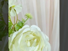 Bouquet de roses simulé, fleur de soie, fleur en plastique, fleur fausse, décorations de salon à branche unique