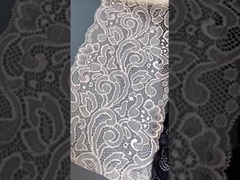 17cm large bord de dentelle, décoration d'accessoire élargie, tissu large en noir et blanc, emballage de bouquet DIY