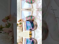 Nouveau ruban coréen en ligne Tulipe Neige Silk Ruban Fleur Emballage Accessoires de cheveux Arche Vêtements Ruban