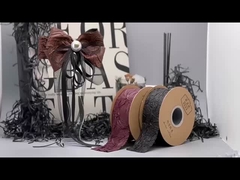 Ruban de cuir plissé avancé