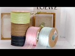 Ceinture de gaze de neige en forme de rides verticale et étincelante de deux couleurs de qualité supérieure de style coréen