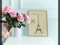 10 Bouquets de roses simulés de style français, fleurs de décoration de mariage, décorations intérieures, roses simulées