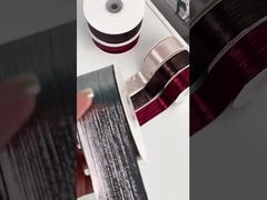 Ruban de surface brillante à rayures d'or et d'argent à impression à chaud