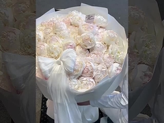 Bouquet de fleurs en tissu satiné de neige de perle française bricolage de l'arc décoration des matériaux floraux