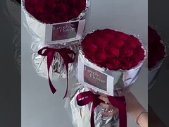 Papier d'emballage de fleurs en argent pour miroirs, papier de surface réfléchissante pour miroirs, film d'étain en PVC, crème pour ondulation d'eau