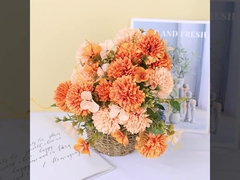 Décoration au chrysanthème artificiel, fleurs de soie, camomille, arrangement photo de salon, fleur