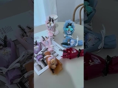 Mini petit bouquet de fleurs de Noël et de la Saint-Valentin rose savon de fleurs boîte cadeau pour correspondre mariage s