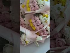 Boîte cadeau de fleurs de savon à 18 roses, bouquet de fleurs de savon, jour de la Saint-Valentin, cadeau de Noël, anniversaire petit p