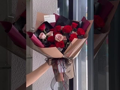 Nouveau papier de marée en papier d'emballage de fleurs à film mat épais