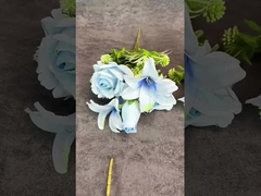 Simulations de fleurs rose européenne lily combinaison bouquet mariage décoration de maison décoration croisée bo