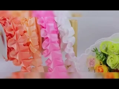 Bouquet d'emballage en dentelle de couleur solide plié perle