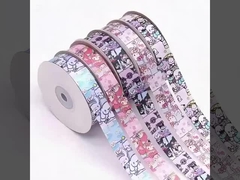 Sanrio rose dessin animé joli motif ruban bricolage ruban fait à la main boîte cadeau cadeau d'étudiant ruban d'emballage cadeau