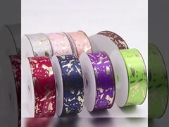 Emballages cadeaux avec ruban à imprimer à chaud