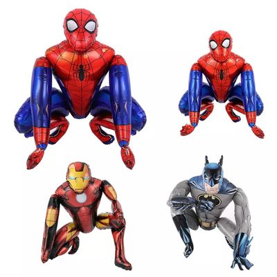 acheter Le nouvel Desgin aluminium de superhéros de personnage de dessin animé de Wholesal monte en ballon 3D Spiderman géant Globos pour des enfants Toy Party Decoration fabrication en ligne