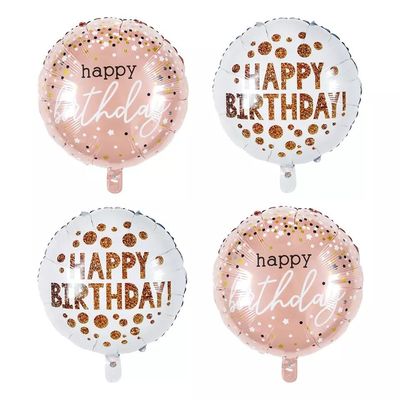 acheter Choses de partie de Wholesal joyeux anniversaire de 18 pouces autour des ballons de flottement de Mylar de ballons de partie d'aluminium pour l'anniversaire fabrication en ligne