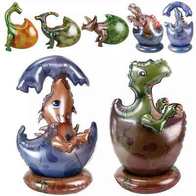 Un bon prix. Les oeufs de dinosaure autoportants de grande taille ont formé des décorations durables de partie de ballons Chine en ligne