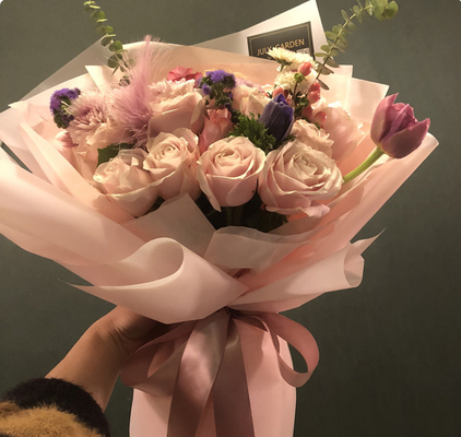 acheter Papier en plastique translucide coréen d'emballage cadeau de bouquet pour l'emballage de fleur online manufacture