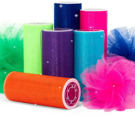 Un bon prix. Ruloir de tulle en nylon brillant Tulle personnalisable en ligne