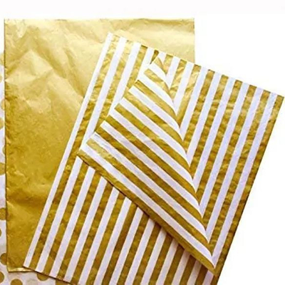 acheter Papier d'emballage cadeau Kraft doré résistant à la décoloration avec technologie d'impression à jet d'encre online manufacture