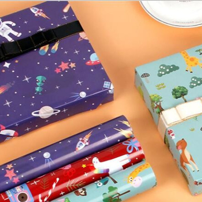 acheter Technologie d'impression numérique Ruloir de papier d'emballage cadeau avec finition de surface mate online manufacture