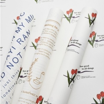 acheter Papeterie d'emballage de fleurs papier d'art de fleurs papier de décoration de style fournitures de fleurs boutique de cadeaux boîte cadeau papier de fleurs de tulipes online manufacture