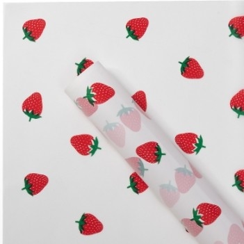 acheter Papeterie d'emballage de fleurs imperméable à l'eau matée à la fraise tranchée Papeterie d'emballage de fleurs translucides en gros online manufacture