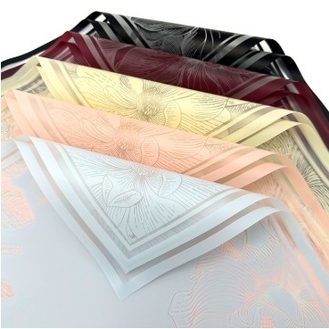 acheter Mulan Jelly Film papier d'emballage résistant à l'eau de fleurs 57 * 57cm couleur multiple pour les bouquets floraux online manufacture