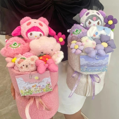 acheter Bouquet de poupée Kuromi de 20x35cm de couleurs multiples cadeau parfait pour votre petite amie pour la fête des enfants online manufacture