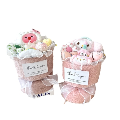acheter Cartoon Plush Doll Bouquet de fleurs Variété de poupées Set cadeau parfait pour les enfants / petite amie pour l'anniversaire / diplôme / Jour de l'enseignant online manufacture