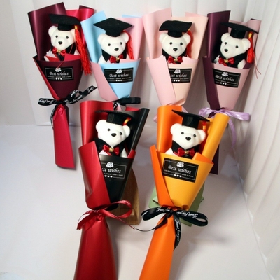 acheter Bouquet d'ours en mousse de 10x35cm Pour célébrer avec des amis et des événements scolaires en plusieurs couleurs online manufacture