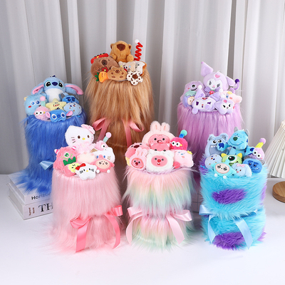 acheter Bouquet de poupée en peluche à cheveux longs Sulivan et Kabibala Cadeau parfait pour les enfants à la saison des diplômes et à la Saint-Valentin 22x33cm online manufacture