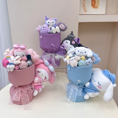 acheter Bouquet de poupée de dessin animé Kuromi Cadeau créatif Cadeau d'anniversaire Bouquet pour petite amie Saison de fin d'études Cadeau de la Saint-Valentin online manufacture