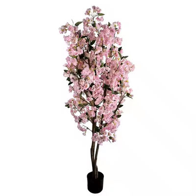 acheter Arbre de cerisier artificiel de 150 cm Arbre de cerisier artificiel en fleurs rose Arbre de cerisier artificiel pour décoration de jardin de mariage fabrication en ligne