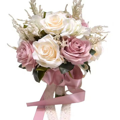 acheter Bouquet de fleurs artificielles Rose pivoine Fleurs de soie pour la décoration de mariage fabrication en ligne