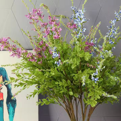 acheter Salvia artificielle Herbe de petite fleur sauvage Sage de soie avec des fleurs pour le bouquet de mariée fabrication en ligne