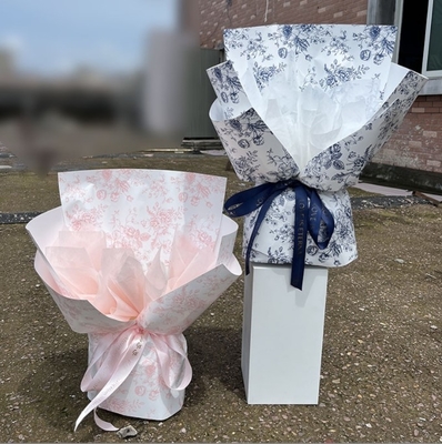 acheter Papier d'emballage rétro floral, bouquet de fleurs fraîches, papier d'emballage étanche populaire, matériaux floraux, sac unique pour la Saint-Valentin online manufacture