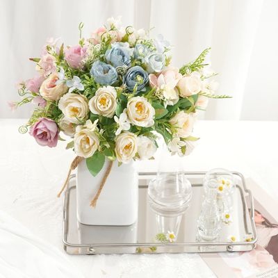 acheter Simulation de pomme de grenade Rose Finition Bouquet Ins Style Décoration de la maison Fleurs artificielles Décoration de la scène de mariage fabrication en ligne