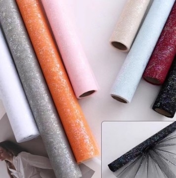acheter Papier d'emballage pour fleurs à l'épreuve de l'eau à base de gaze de sucre de roche pétillante online manufacture