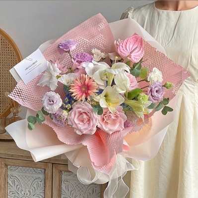 acheter Papier plissé étanche à l'eau, papier de nid d'abeille, emballage de fleurs, papier en maille, emballage de fleurs, doublure de bouquet, papier cadeau online manufacture