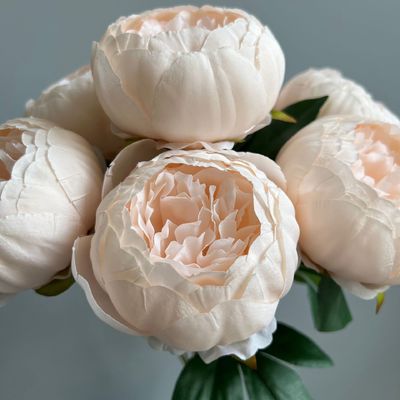 Un bon prix. 7 têtes de noyau de peonie de simulation bouquet de fleurs de mariage matériel peonie peonie salle de mariage de simulation de fleur en ligne