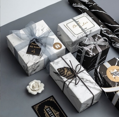 acheter Papier d'emballage de fleurs à motif marbre noir Matériau d'emballage, fournitures de fleuristerie Papier d'emballage de fleurs papier d'emballage de cadeau papier d'emballage de fruits online manufacture