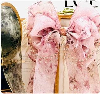 acheter Style ancien, soie teinte en fleurs de prune, accessoires de coiffure faits à la main, matériaux décoratifs Hanfu, bouquets de fleurs, rubans décoratifs online manufacture