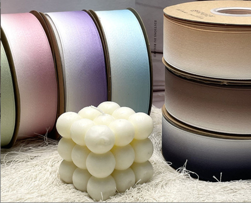 acheter Nouveau Gradient 1.0cm Ruban accessoires de vêtements arc bricolage accessoires fleurs d'anniversaire festival boîte cadeau sangle de liaison online manufacture