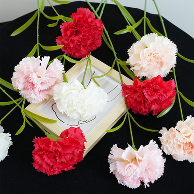 acheter Simulation de fleur à branche unique Kangnaixin cadeau de la fête des mères Simulation de fleur de haute qualité Fleur de soie Décoration de la maison Fleur online manufacture